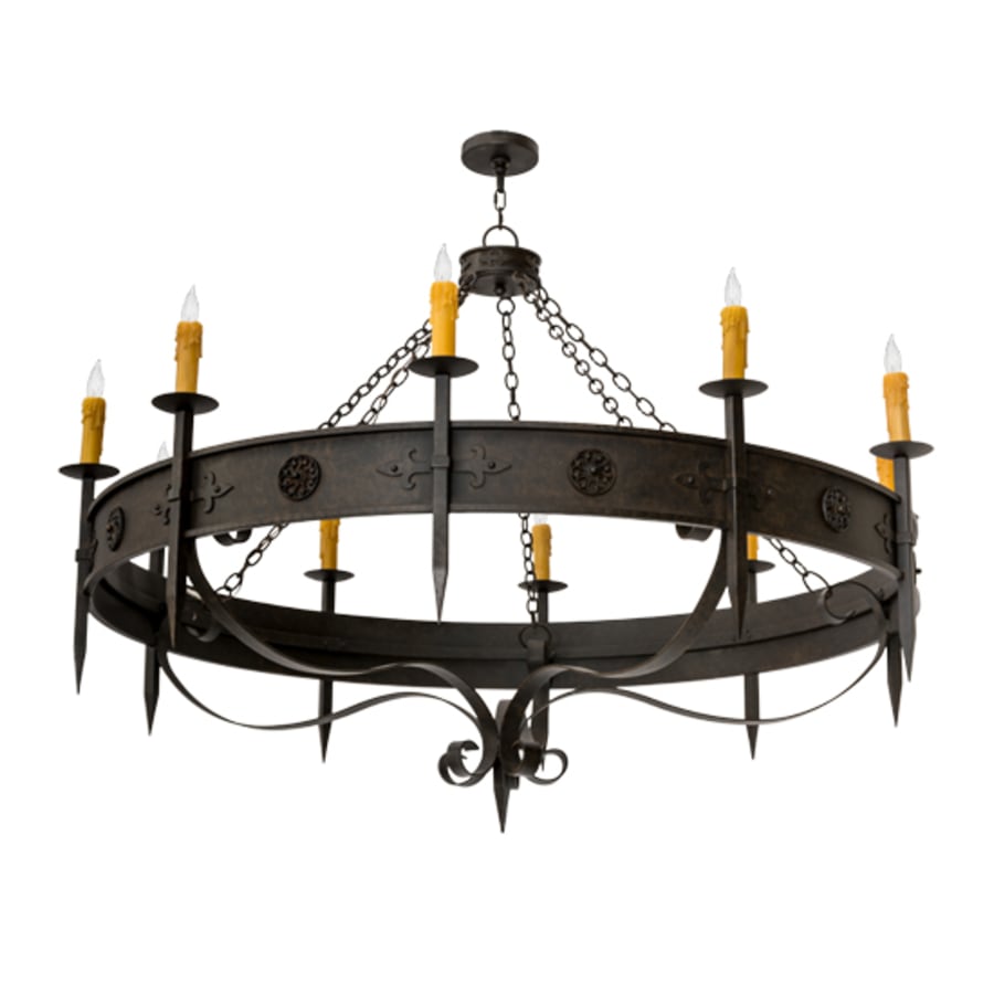 Meyda Tiffany Calandra 10 Light 66" Wide Taper Candle Style Chandelier