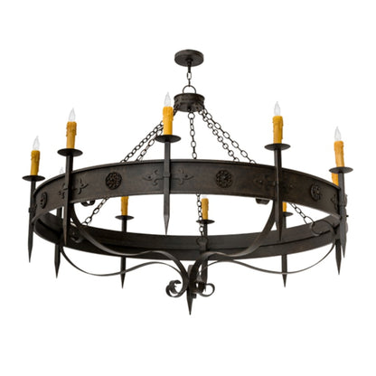 Meyda Tiffany Calandra 10 Light 66" Wide Taper Candle Style Chandelier