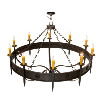 Meyda Tiffany Calandra 10 Light 66" Wide Taper Candle Style Chandelier