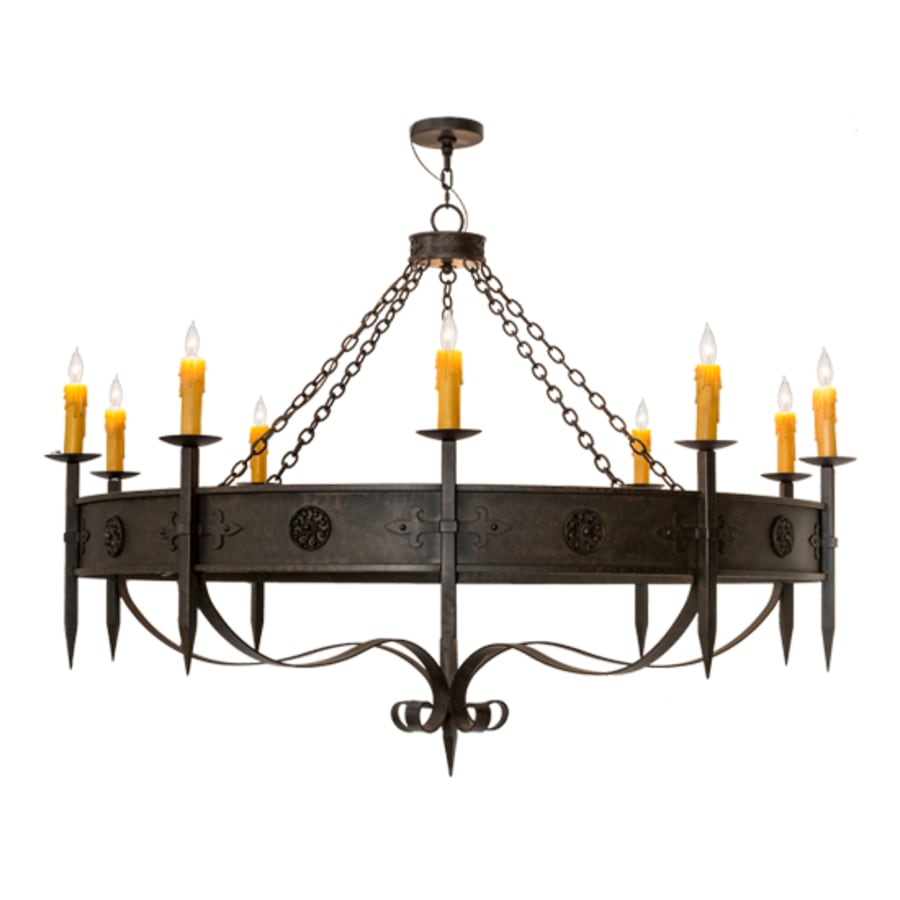 Meyda Tiffany Calandra 10 Light 66" Wide Taper Candle Style Chandelier