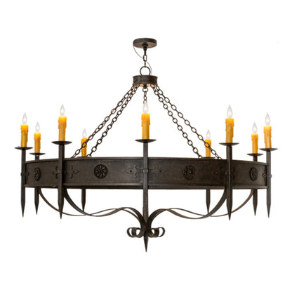 Meyda Tiffany Calandra 10 Light 66" Wide Taper Candle Style Chandelier
