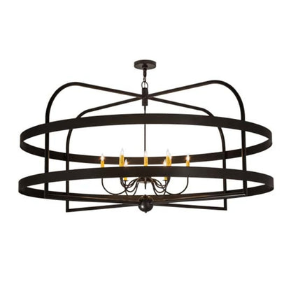 Meyda Tiffany Aldari 12 Light 68" Wide Taper Candle Ring Chandelier