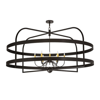 Meyda Tiffany Aldari 12 Light 68" Wide Taper Candle Ring Chandelier