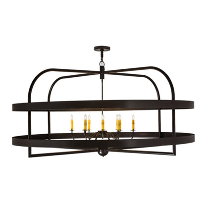 Meyda Tiffany Aldari 12 Light 68" Wide Taper Candle Ring Chandelier