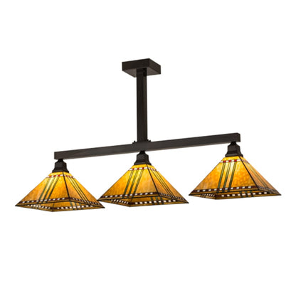 Meyda Tiffany Prairie Corn 3 Light 48" Wide Linear Pendant