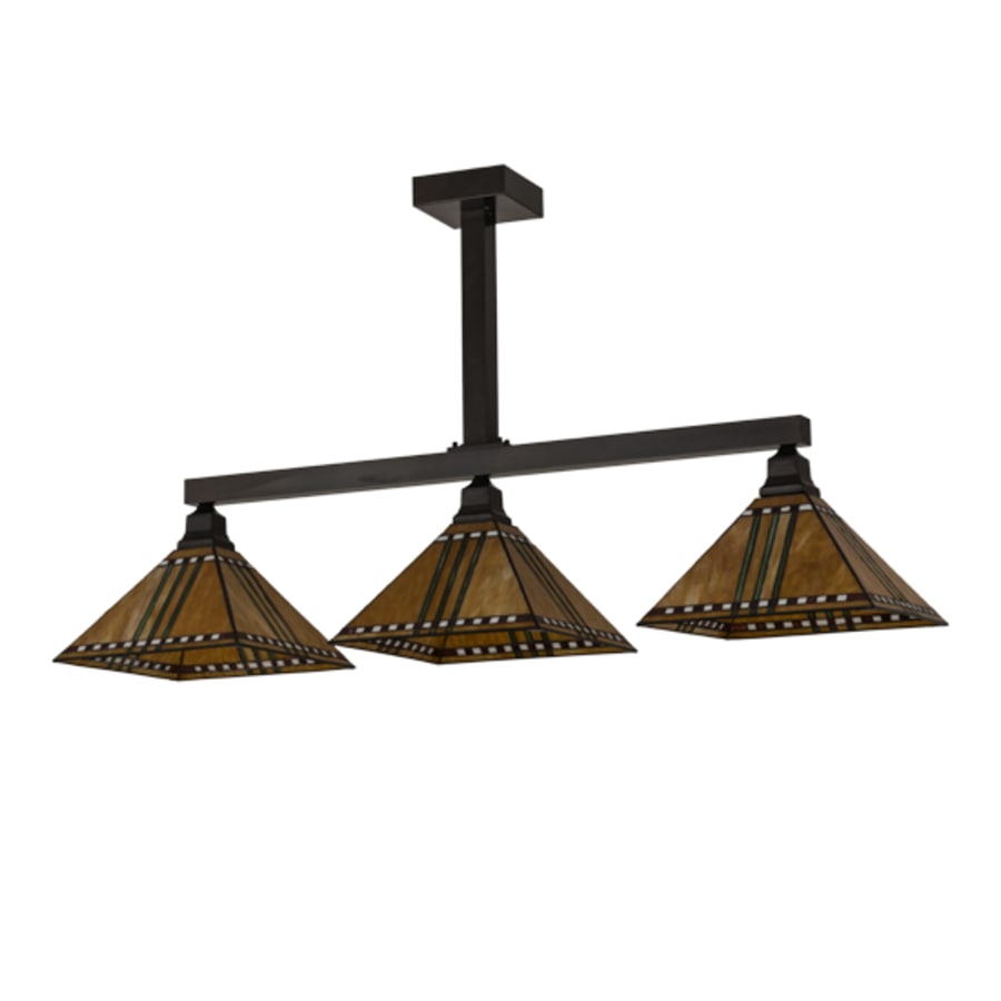 Meyda Tiffany Prairie Corn 3 Light 48" Wide Linear Pendant