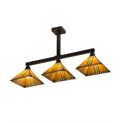Meyda Tiffany Prairie Corn 3 Light 48" Wide Linear Pendant