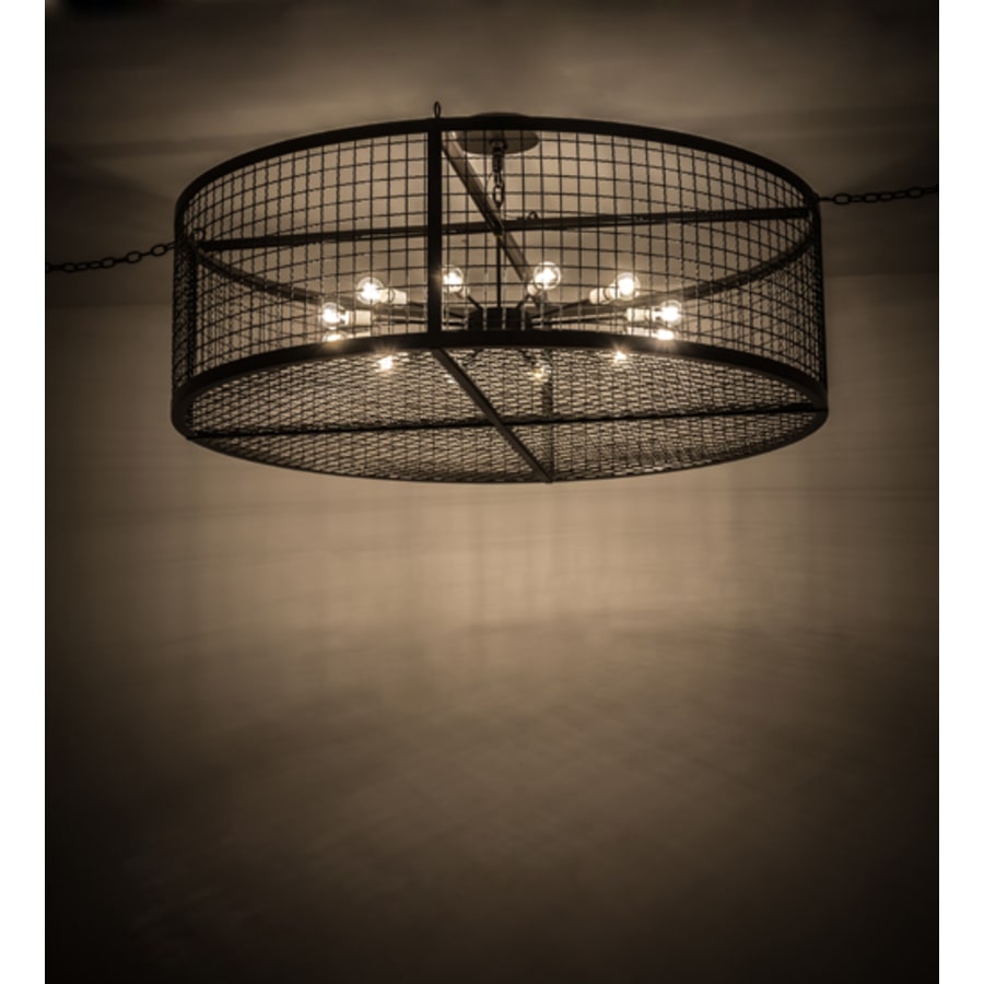Meyda Tiffany Paloma Golpe 12 Light 60" Wide Cage Pendant