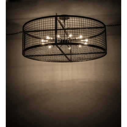 Meyda Tiffany Paloma Golpe 12 Light 60" Wide Cage Pendant