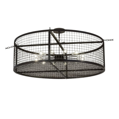 Meyda Tiffany Paloma Golpe 12 Light 60" Wide Cage Pendant