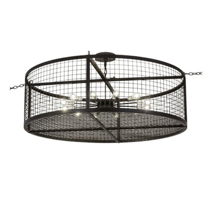 Meyda Tiffany Paloma Golpe 12 Light 60" Wide Cage Pendant