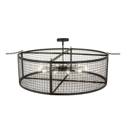 Meyda Tiffany Paloma Golpe 12 Light 60" Wide Cage Pendant