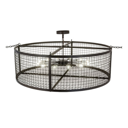 Meyda Tiffany Paloma Golpe 12 Light 60" Wide Cage Pendant