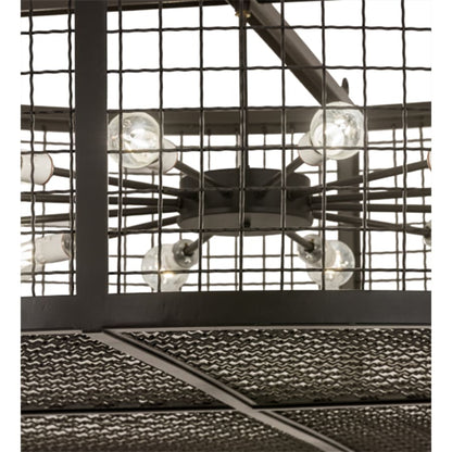 Meyda Tiffany Paloma Golpe 12 Light 60" Wide Cage Pendant