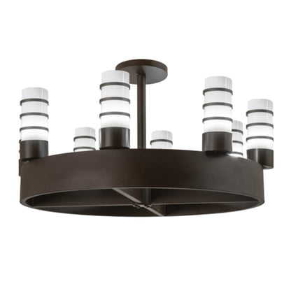 Meyda Tiffany Molle Cilindro 8 Light 48" Wide Semi-flush Ceiling Fixture