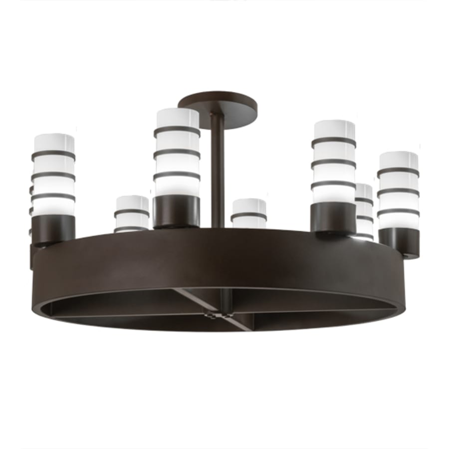 Meyda Tiffany Molle Cilindro 8 Light 48" Wide Semi-flush Ceiling Fixture