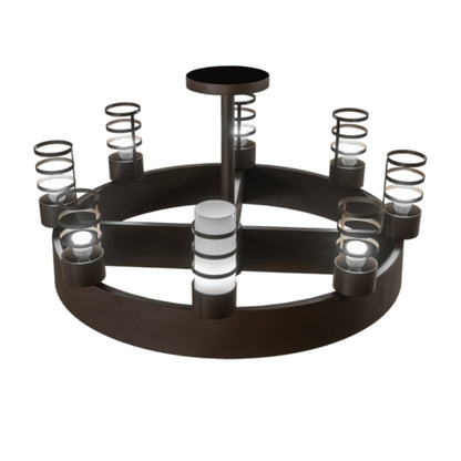 Meyda Tiffany Molle Cilindro 8 Light 48" Wide Semi-flush Ceiling Fixture