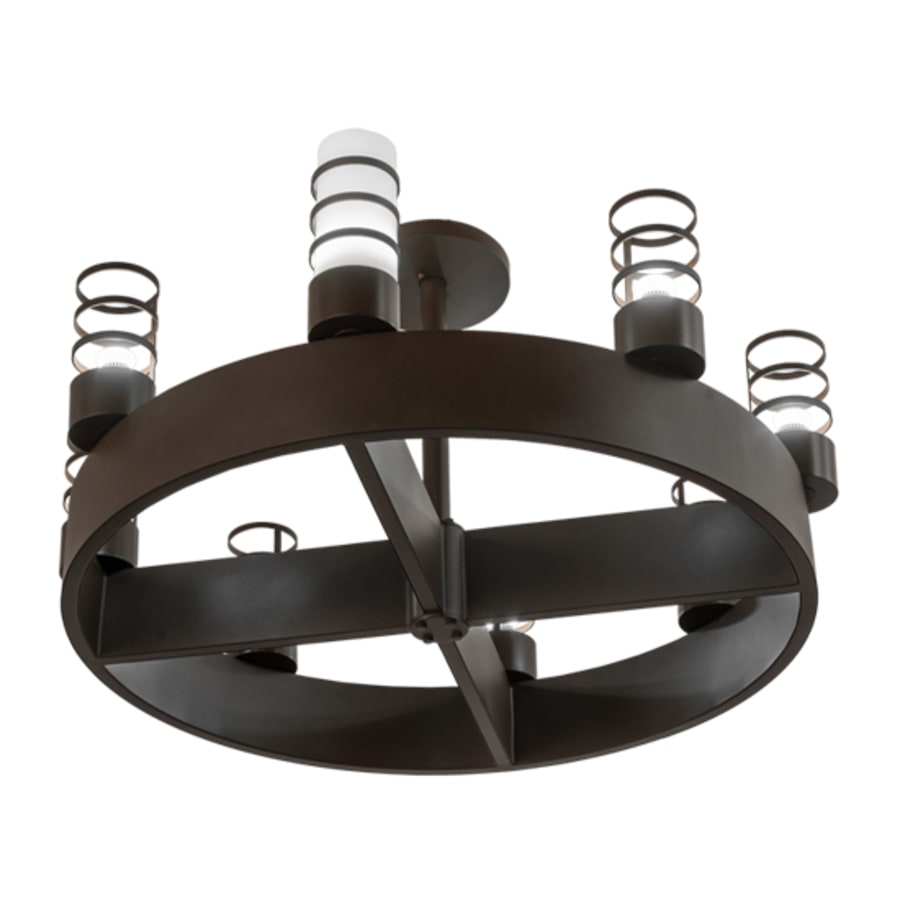Meyda Tiffany Molle Cilindro 8 Light 48" Wide Semi-flush Ceiling Fixture