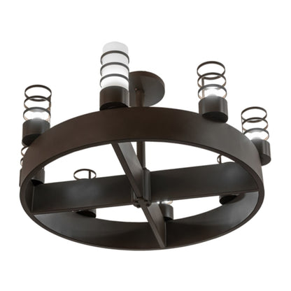 Meyda Tiffany Molle Cilindro 8 Light 48" Wide Semi-flush Ceiling Fixture