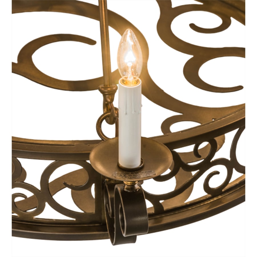 Meyda Tiffany Delano 8 Light 36" Wide Taper Candle Style Chandelier