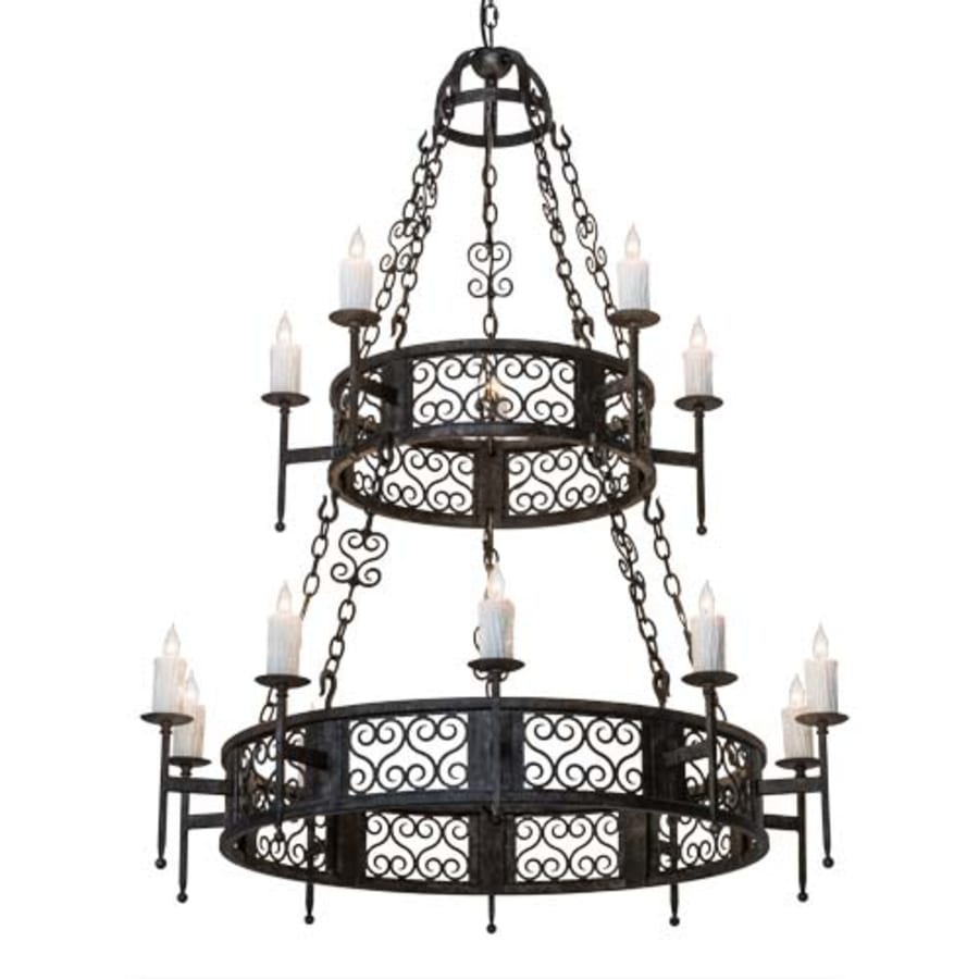 Meyda Tiffany Toscano 15 Light 48" Wide Taper Candle Style Chandelier