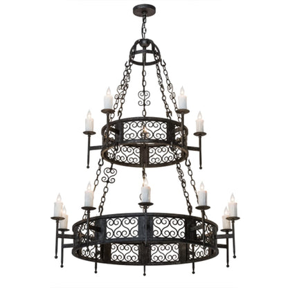 Meyda Tiffany Toscano 15 Light 48" Wide Taper Candle Style Chandelier