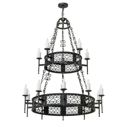 Meyda Tiffany Toscano 15 Light 48" Wide Taper Candle Style Chandelier