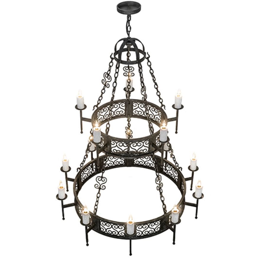 Meyda Tiffany Toscano 15 Light 48" Wide Taper Candle Style Chandelier