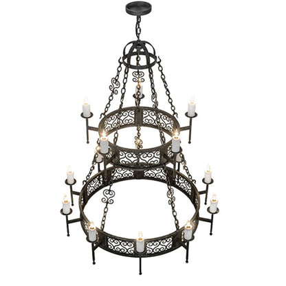 Meyda Tiffany Toscano 15 Light 48" Wide Taper Candle Style Chandelier