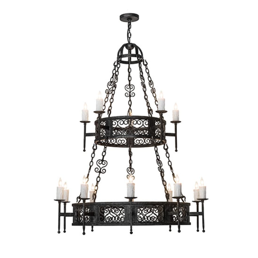 Meyda Tiffany Toscano 15 Light 48" Wide Taper Candle Style Chandelier