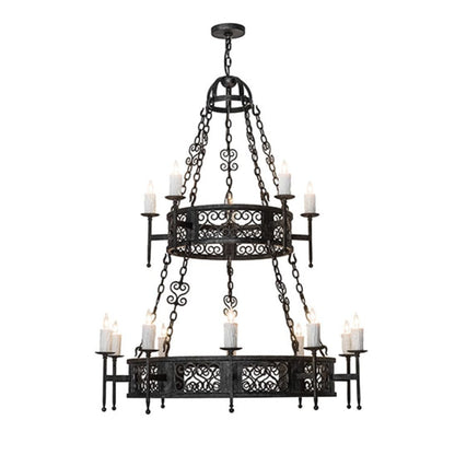 Meyda Tiffany Toscano 15 Light 48" Wide Taper Candle Style Chandelier