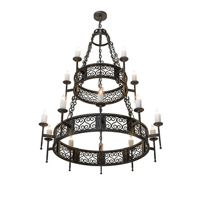 Meyda Tiffany Toscano 15 Light 48" Wide Taper Candle Style Chandelier