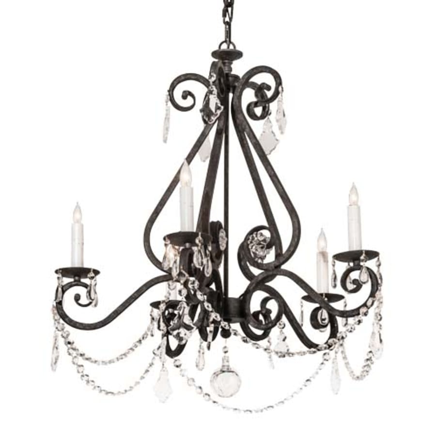 Meyda Tiffany Adrianna 5 Light 26" Wide Crystal Candle Style Chandelier