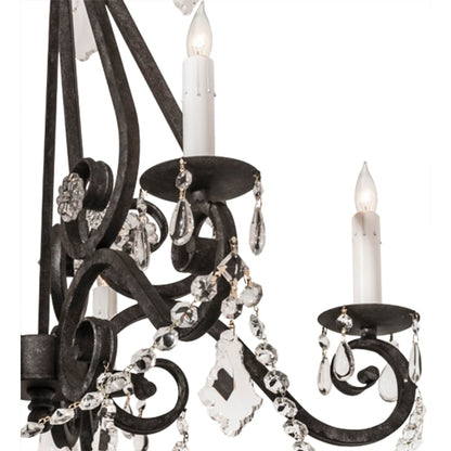 Meyda Tiffany Adrianna 5 Light 26" Wide Crystal Candle Style Chandelier