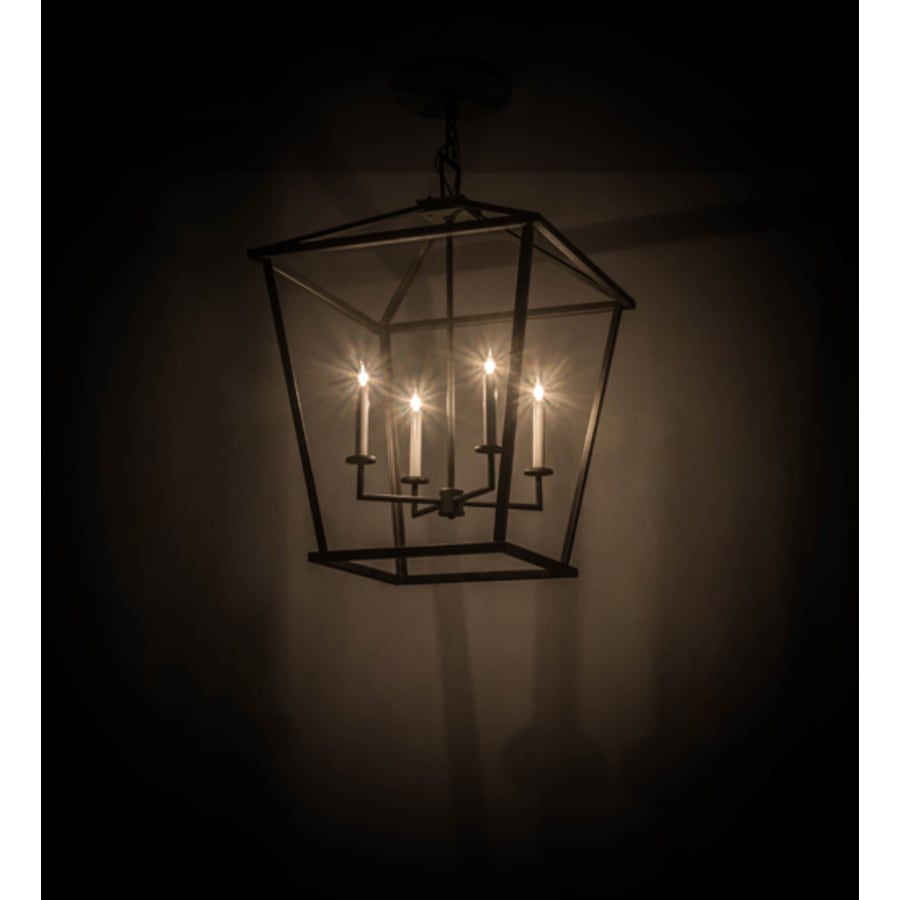 Meyda Tiffany Kitzi 4 Light 34" Wide Taper Candle Pendant