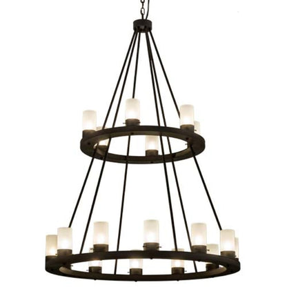 Meyda Tiffany Loxley 18 Light 42" Wide Ring Chandelier