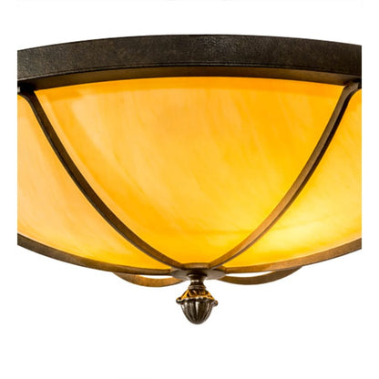 Meyda Tiffany Dominga 2 Light 24" Wide Flush Mount Bowl Ceiling Fixture