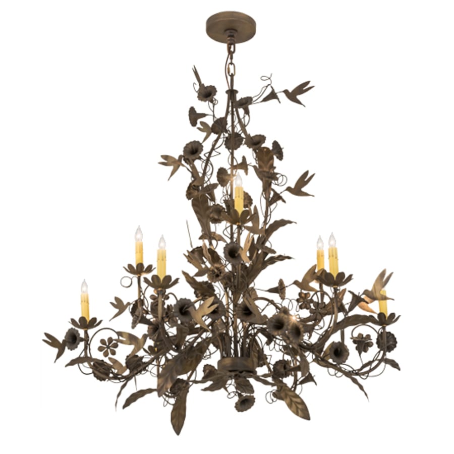 Meyda Tiffany Le Printemps 9 Light 36" Wide Taper Candle Style Chandelier
