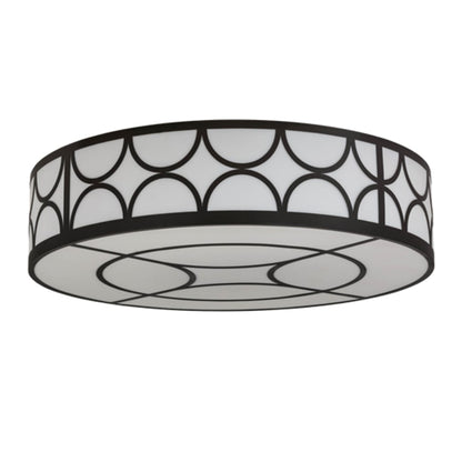 Meyda Tiffany Revival Deco Cilindro 8 Light 60" Wide Semi-Flush Drum Ceiling Fixture