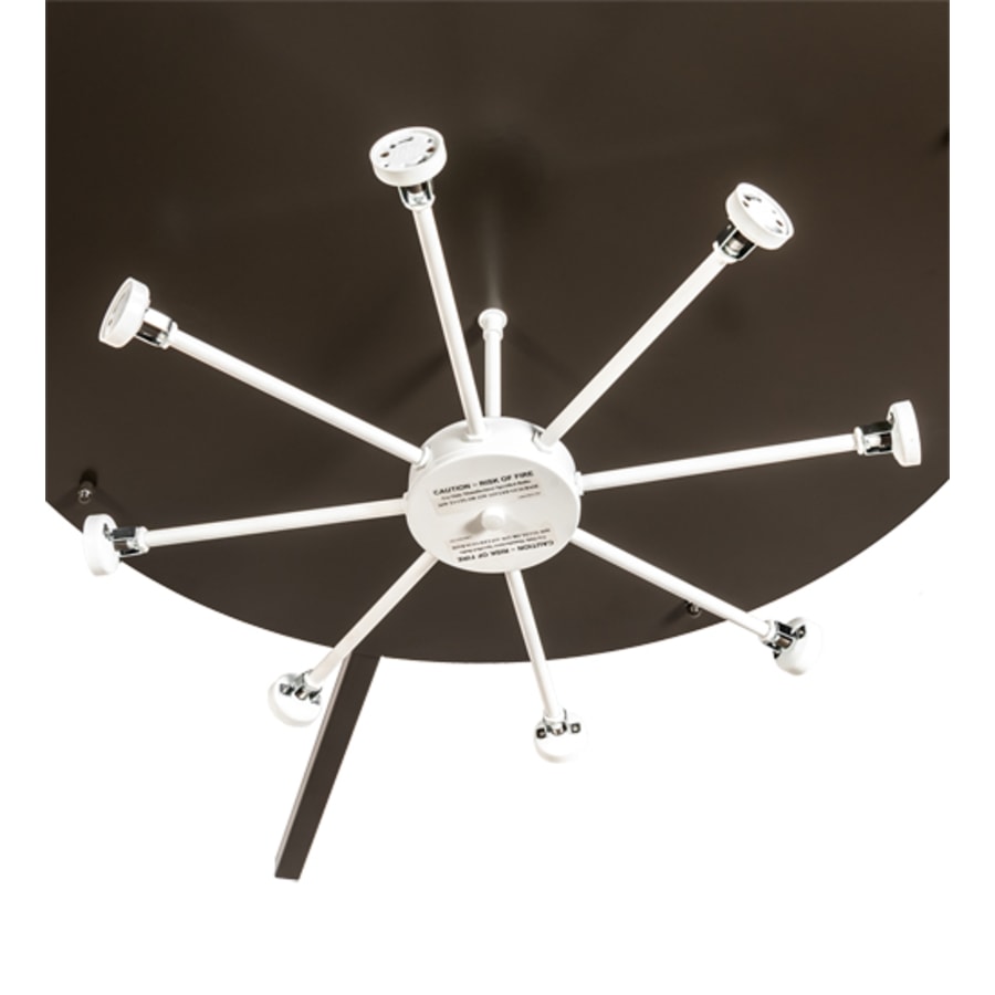 Meyda Tiffany Revival Deco Cilindro 8 Light 60" Wide Semi-Flush Drum Ceiling Fixture