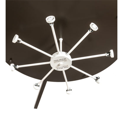 Meyda Tiffany Revival Deco Cilindro 8 Light 60" Wide Semi-Flush Drum Ceiling Fixture