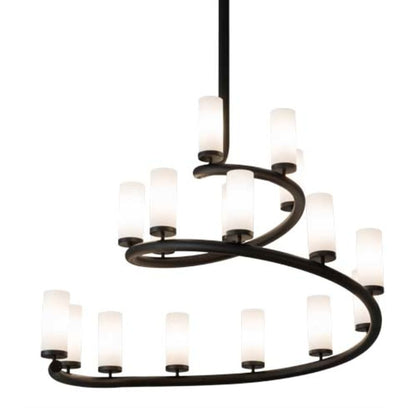 Meyda Tiffany French Horn 17 Light 60" Wide Chandelier