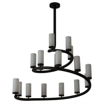 Meyda Tiffany French Horn 17 Light 60" Wide Chandelier