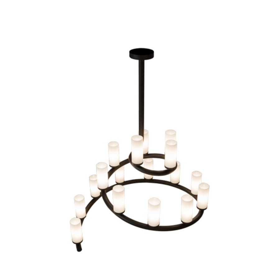 Meyda Tiffany French Horn 17 Light 60" Wide Chandelier