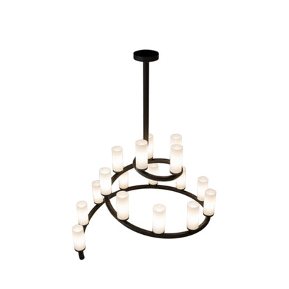 Meyda Tiffany French Horn 17 Light 60" Wide Chandelier