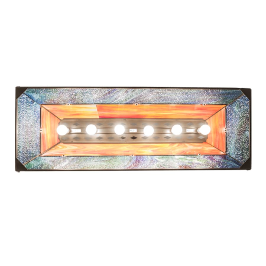 Meyda Tiffany Deer at Lake 6 Light 48" Wide Linear Pendant