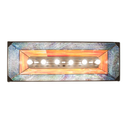 Meyda Tiffany Deer at Lake 6 Light 48" Wide Linear Pendant