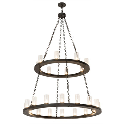 Meyda Tiffany Loxley 24 Light 54" Wide Ring Chandelier