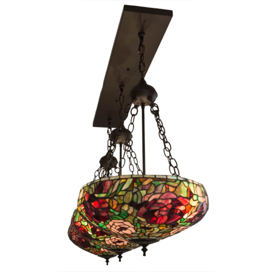 Meyda Tiffany Peony 9 Light 54" Wide Linear Pendant