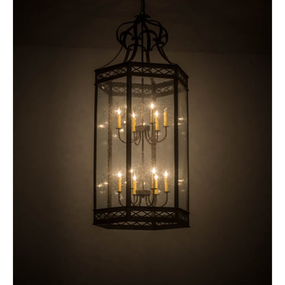 Meyda Tiffany Estancia 12 Light 27" Wide Taper Candle Pendant